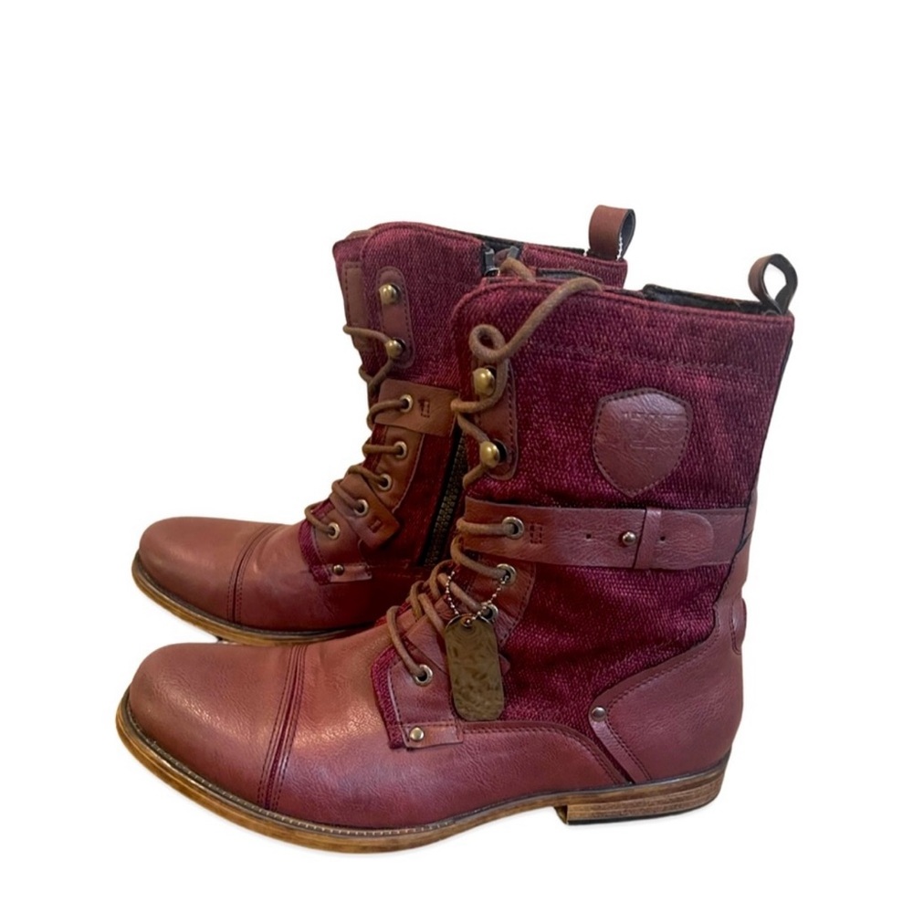 J75 Deploy 2 Boots - Burgandy Mens 10 side-zip